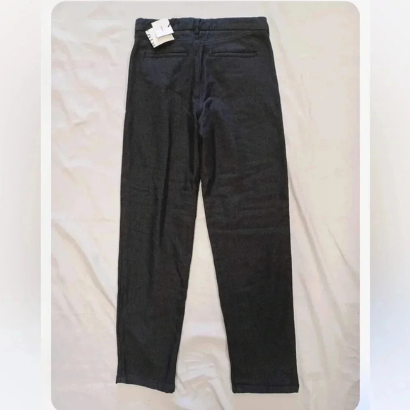 Zara Grey Herringbone  Dress Pants Trousers Size 11-12 - Picture 1 of 12
